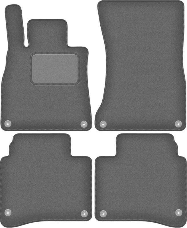 Graphit-Fußmatten für: Mercedes S W222 Limousine lang (2013-)