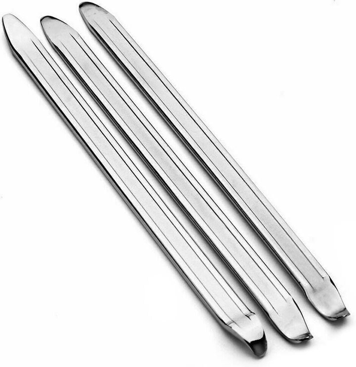 Shining House - Manuelle Werkzeuge für Fahrrad- und Motorrad-Reifenwechsler, Metall-Reifenheber 25 cm – Silber