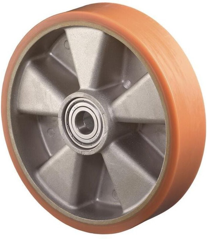 Bs Rollen - Ersatzrad Rad-Ø 150 mm Tragfähigkeit 400 kg Guß-Polyurethan Achs-Ø 20 mm Nabenlänge 50 mm