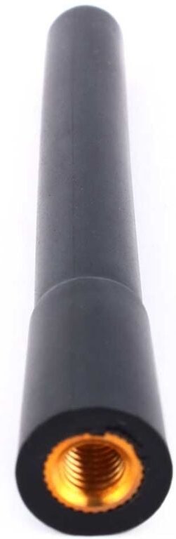 Auto-LKW-Schwarze kurze Stubby-Antenne am FM-Radio-Antennenmast zum Einschrauben - Eosnow
