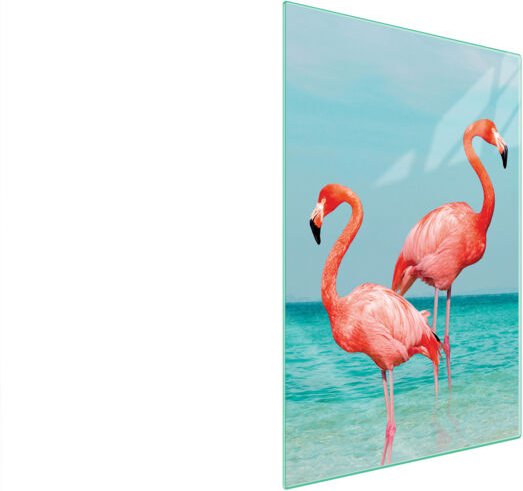 Glasschneidebrett 35x52 Flamingo