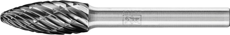 Thumbnail - PFERD TOOLS Hartmetall Hochleistungsfrässtift ALLROUND Flamme B Ø 10x25 mm Schaft-Ø 6 mm HICOAT universal
