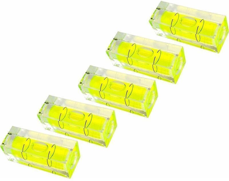 Thumbnail - Odipie - Wasserwaage, 5 Stück 15 x 15 x 40 mm, Präzisionswasserwaage mit Luftblase, Mini-Wasserwaage für Kameras, Campin...