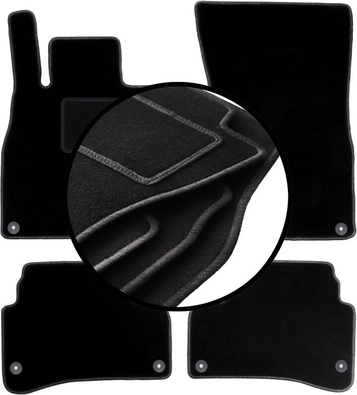 Komplettset Veloursmatten für: Mercedes S W222 Limousine (2013-2020)