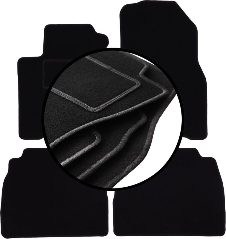 Komplettset Veloursmatten für: Mercedes ML W163 SUV (1998-2005)