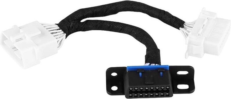 OBD2-Verlängerungskabel, Y-Typ, abs, schwarz, 16-polig, Diagnose-Verlängerungskabel, Stecker auf Dual-Buchse, für Auto -...