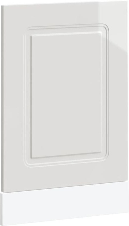 Geschirrspülerblende Kalmar Hochglanz-Weiß 45x1,5x67 cm Vidaxl