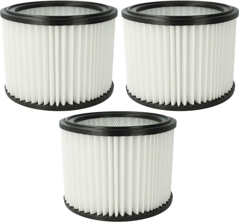 3x Filterelement Ersatz für Nilfisk 107417194 für Nass-/Trockensauger - Feinstaubfilter, Mikrovlies / Kunststoff - Vhbw