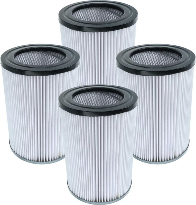 Thumbnail - 4x Staubsaugerfilter kompatibel mit Cleancraft DryCAT Staubsauger - HEPA-Filter Schwarz Weiß - Vhbw