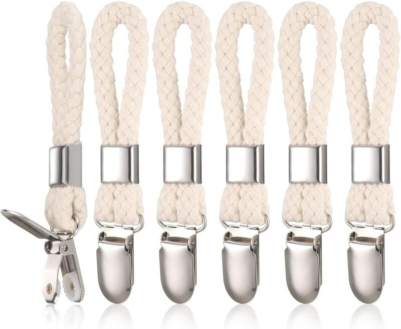 6-teilige Handtuchklammer, Strandtuch-Aufhängeklammer, Aufbewahrungsklammer, geeignet zum Aufhängen von Stoffartikeln, H...