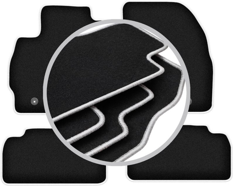 CARLUX-SILVER Autofußmatten für: Mazda Premacy III Minivan (2010-)