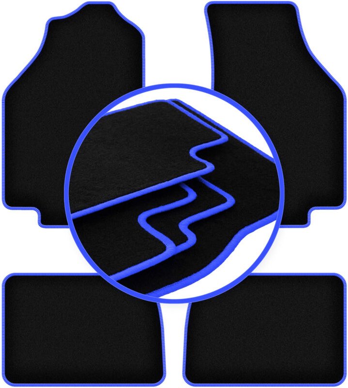 CARLUX-BLUE Autofußmatten für: Honda Civic IV Fließheck (1987-1991)