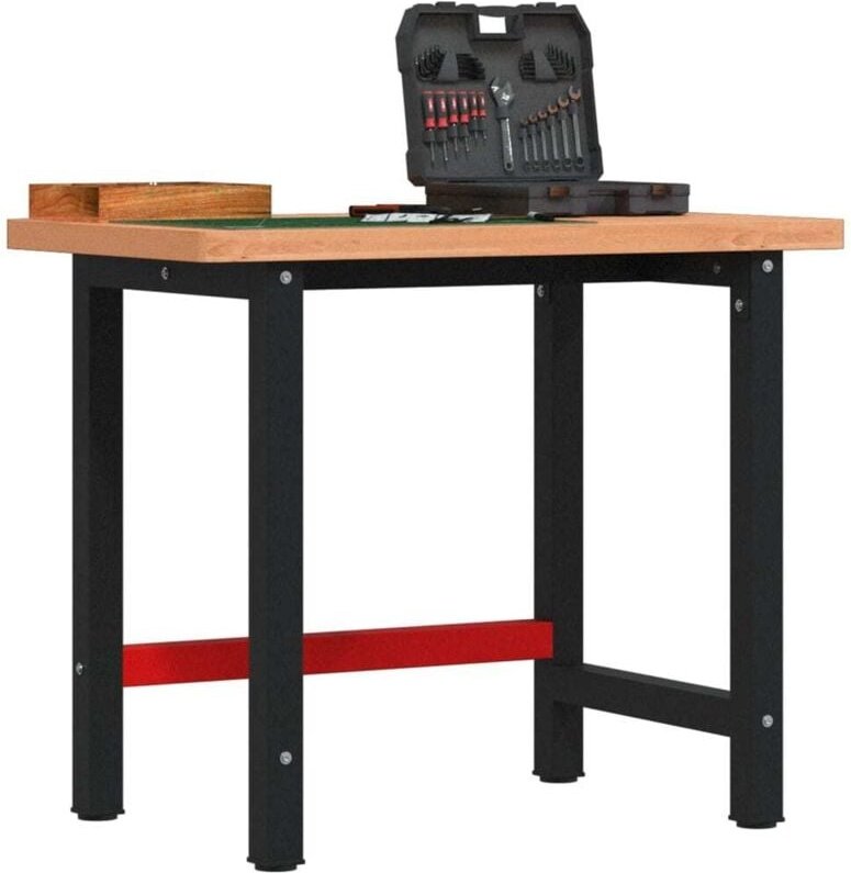 Vidaxl - Werkbank 100x60x83 cm Massivholz Buche Rechteckig