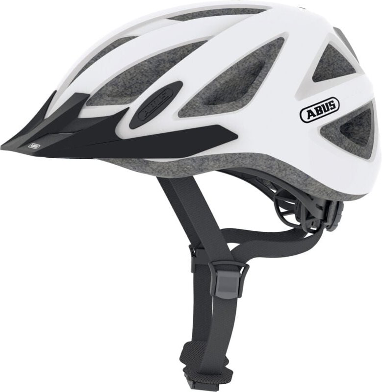 Abus Fahrradhelm City Pro Größe M shiny white