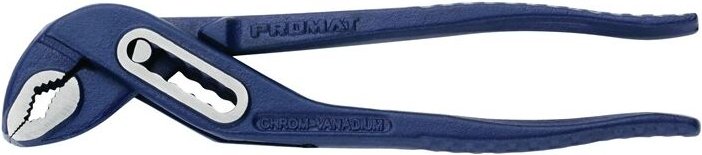 Promat - Wasserpumpenzange Länge 175 mm Spannweite 26 mm poliert blau kordiert