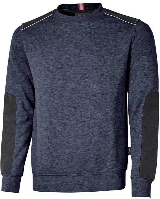 Arbeits-Sweatshirt mit Rundhalsausschnitt, gebürstet RYKE - Blau 3XL