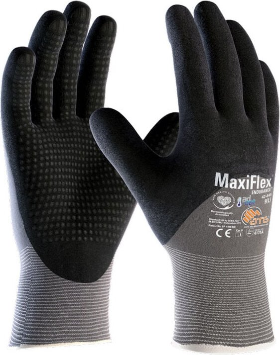 ATG - MaxiFlex 42-845 Arbeitshandschuhe - 12 (xxxl) - Anthrazit