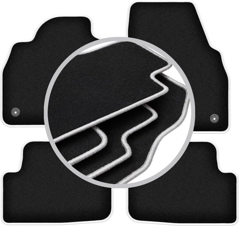 CARLUX-SILVER Autofußmatten für: Audi A1 II (GB) Fließheck (2018-)