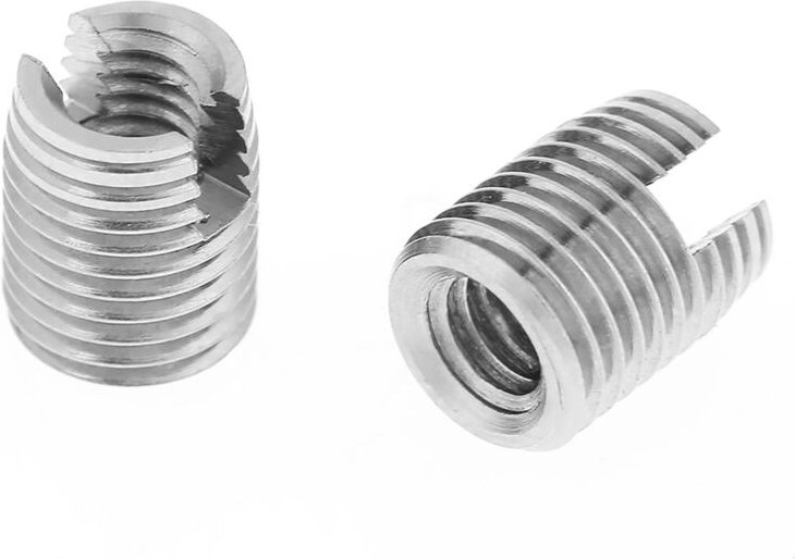 Ftvogue 20 Stück selbstschneidende Schraubengewinde-Einsatz aus Metall, M4 x 8 mm - Zoternen