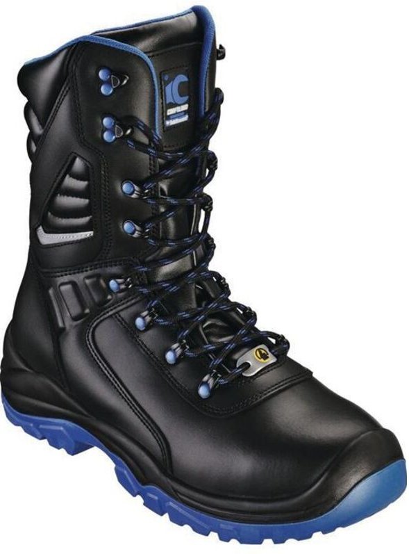 Craftland - Sicherheitsstiefel torgau Größe 43 w. 11 schwarz/blau S3S fo sr esd en iso 20345 Glattleder