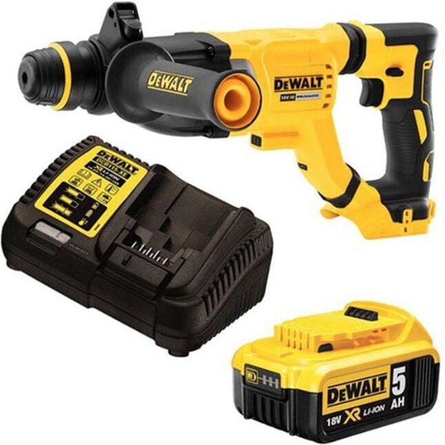 SDS-Plus xr 18V 5aH Li-Ionen-Bohr-Meißel - 3 Joule - Ø28 mm - im Koffer mit Akku und Ladegerät - DCH263P1-QW - Dewalt