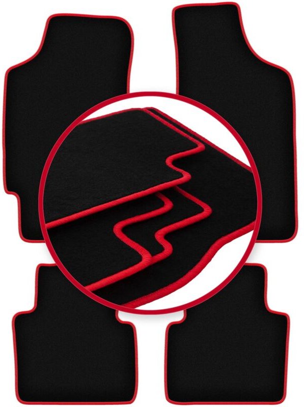 CARLUX-RED Autofußmatten für: Chrysler Neon Limousine (1994-2005)