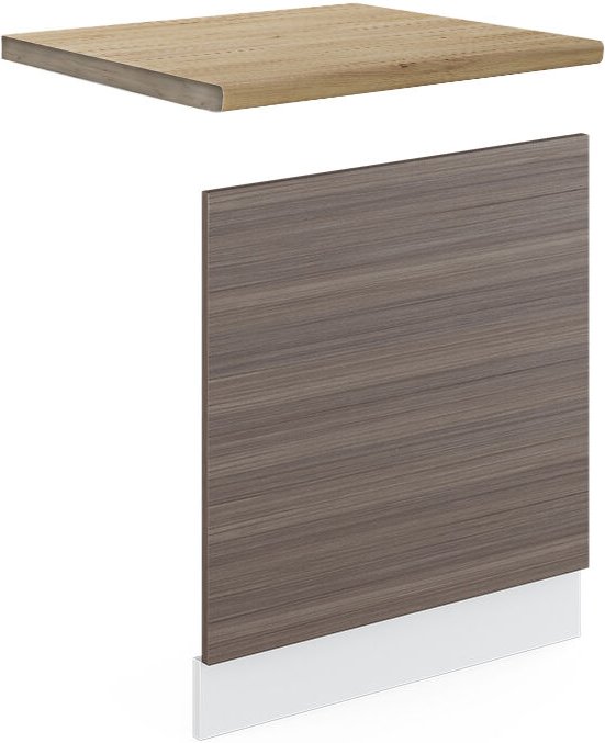 Frontblende R-Line, Grau, 60 cm , ap Eiche Vicco