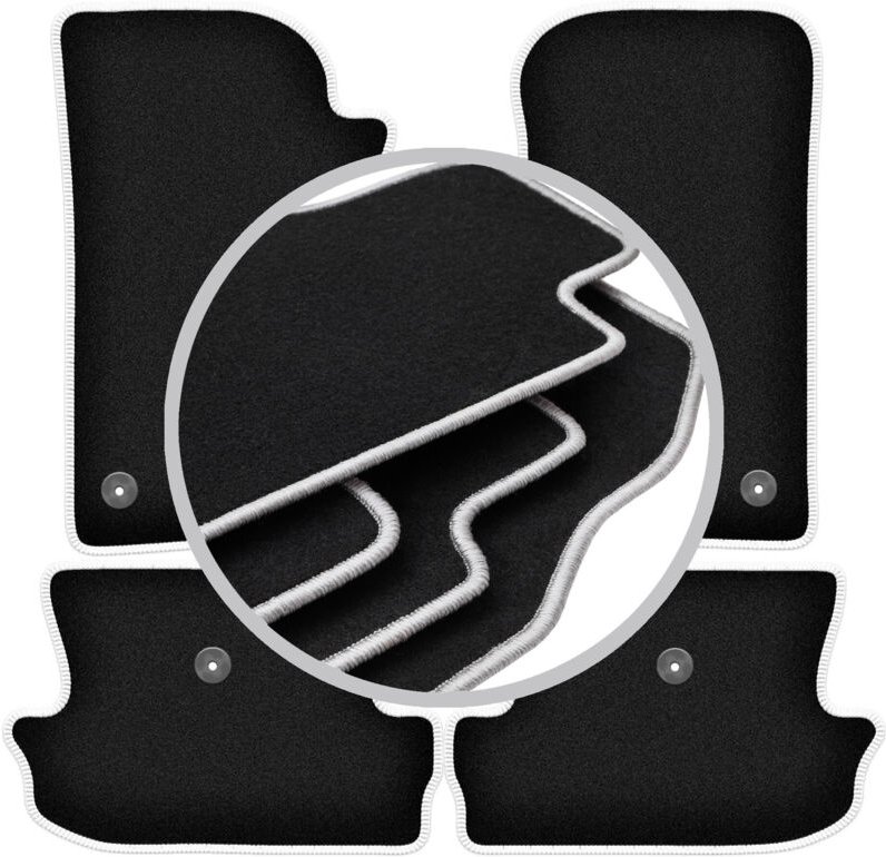 CARLUX-SILVER Autofußmatten für: Jeep Wrangler JL 4 Türen (2017-)