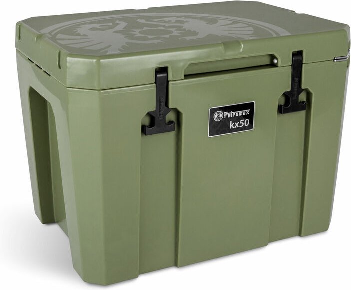 Petromax Kühlbox 50 Liter kx50 Oliv für Camping, Angeln und Picknick / Stromunabhängig