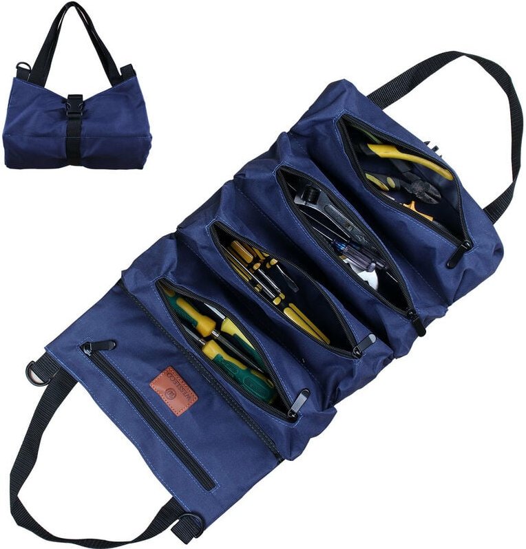 Gotrays - Oxford-Stoff-Werkzeugsatz, Elektro-Arbeitssatz, Werkzeugtasche, Auto-montierter hängender Hardware-Werkzeugsat...