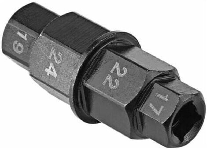 Sechskant-Achsen-Werkzeug für Motorräder – Inbusschlüssel, Vorderradnaben-Spindel-Stecknuss-Adapter, 17 mm/19 mm/22 mm/2...