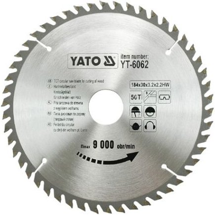 Thumbnail - Yato YT-6062 Kreissägeblatt de 18,4 cm 1 Stck(e)