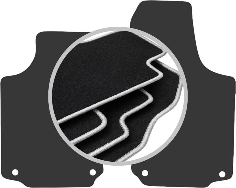 CARLUX-SILVER Autofußmatten für: Opel Tigra B TwinTop, Cabrio (2003-2008)