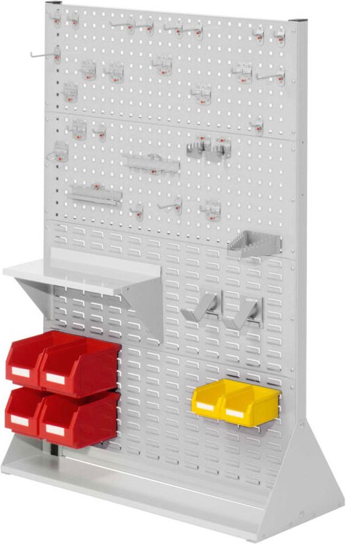 Kappes ®RasterPlan Stellwände doppelseitig Größe 4 - 6x Lochplatten 2x Schlitzplatten 1x Zubehörsortiment 37-teilig Lich...