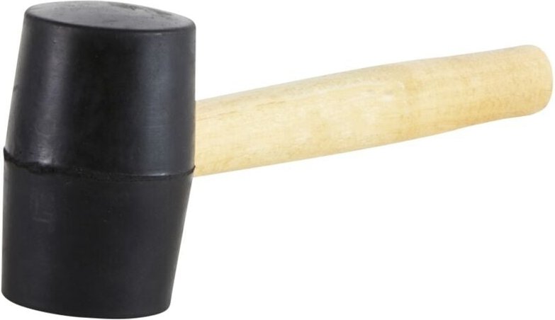 Fliesenlegerhammer aus schwarzem Gummi, 0,22 kg Centrale Brico