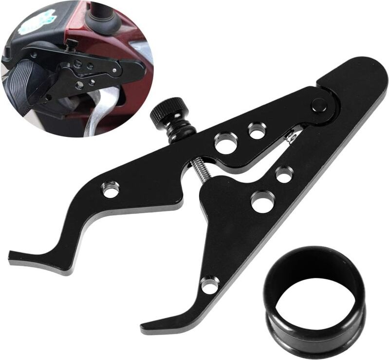 Universelle Motorrad-Gashilfe, Motorrad-Verriegelungsassistent, Tempomat-Klemmgriff mit Silikonring