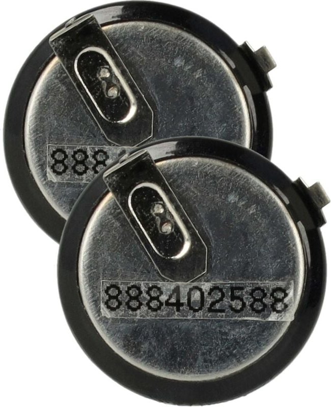 Vhbw - 2x Akku kompatibel mit mini Cooper Roadster 2012-2014, Autoschlüssel (20 mAh, 3,6 v, Li-Ion), schwarz