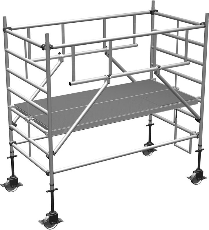 Zarges Fahrgerüst MultiTower S-PLUS 2T doppelte Plattformbreite 2,50m Plattformlänge 3,35m AH