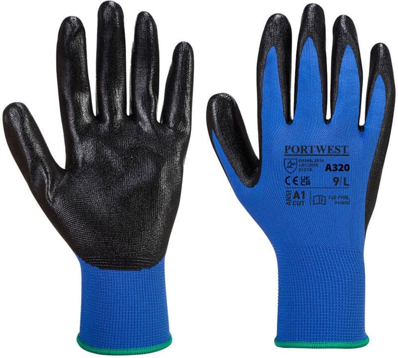 Dexti-Grip blaue Handschuhe XL - Größe 10