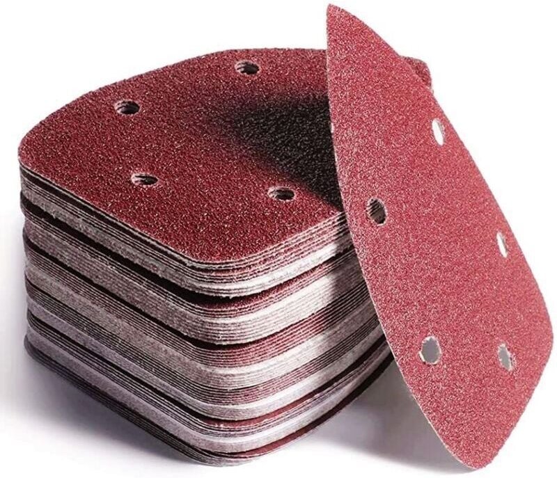 60 Stück Maus-Detail-Schleifblätter, 5 Löcher, Klett-Schleifpad, verschiedene Körnungen 40/60/80/120/180/240 Maus-Schlei...