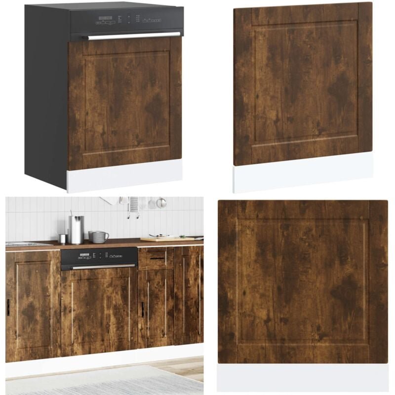 Geschirrspülerblende Porto Räuchereiche 60x1,5x67 cm - Vidaxl