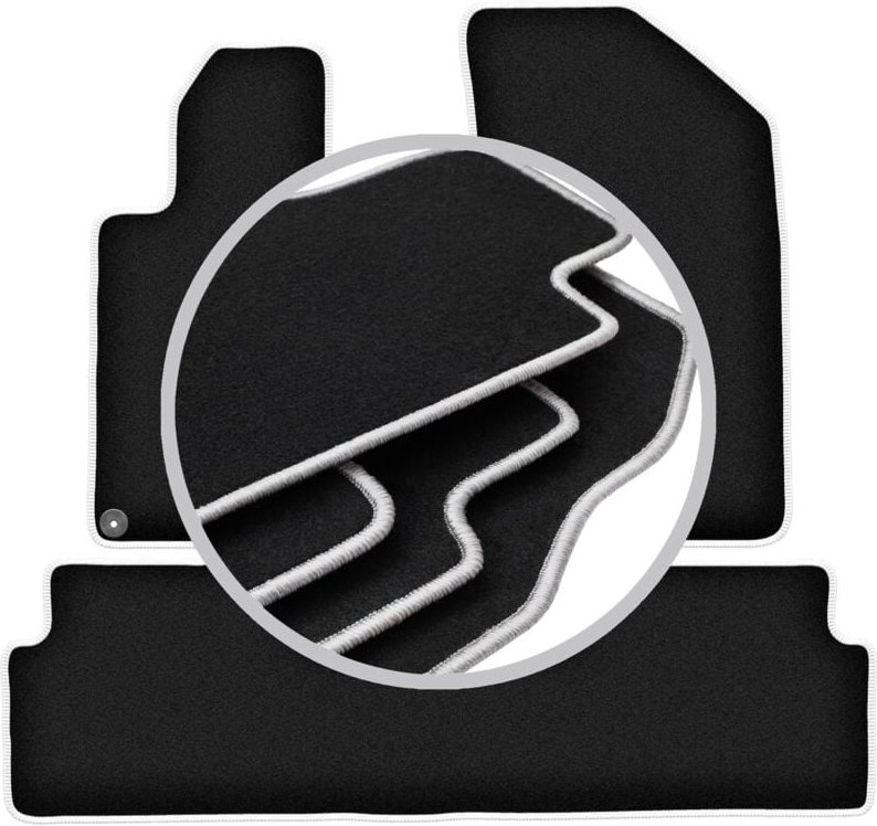 CARLUX-SILVER Autofußmatten für: Peugeot 508 I Limousine, Kombi, SW, RXH (2010-2018)