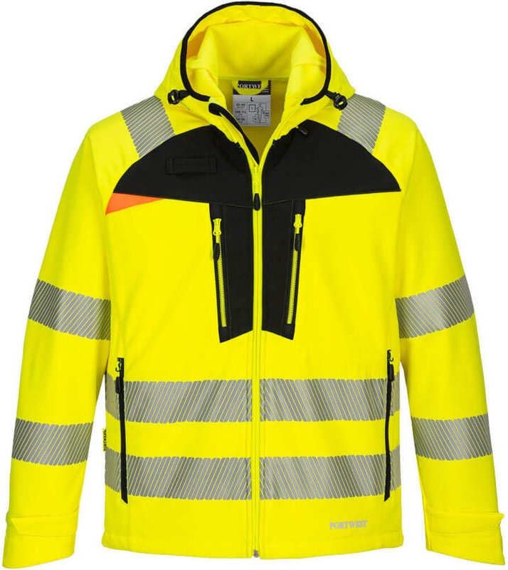 Softshell-Jacke HV DX4 Gelb/Schwarz L