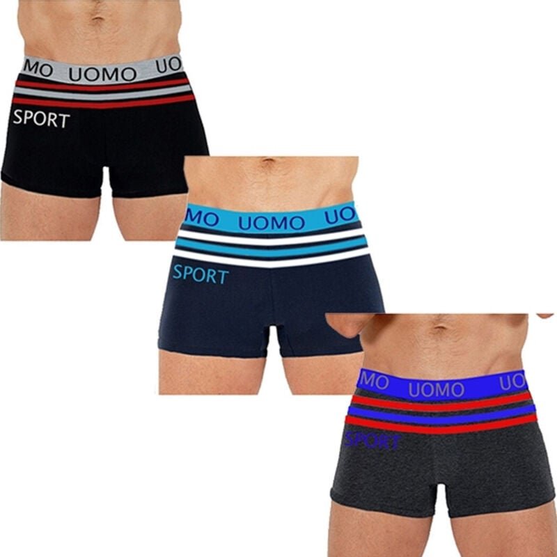 Trade Shop Traesio - Trade Shop - herren unterwäsche boxer verschiedene gemischte farben promo pack 6 stück sport F7124 ...
