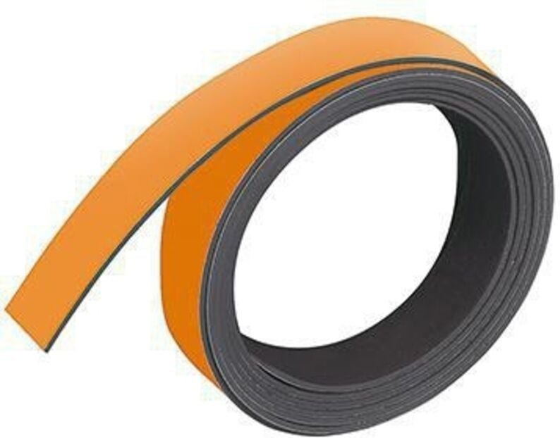 Franken - Magnetband 10 mm x 1 m (b x l) orange 10 mm x 1 m (b x l) orange