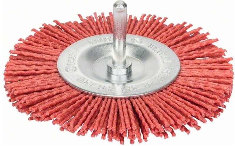 Bosch - Scheibenbürste, Nylon mit Korund, 100 mm, 1 mm, 8 mm, 4500 u/ min