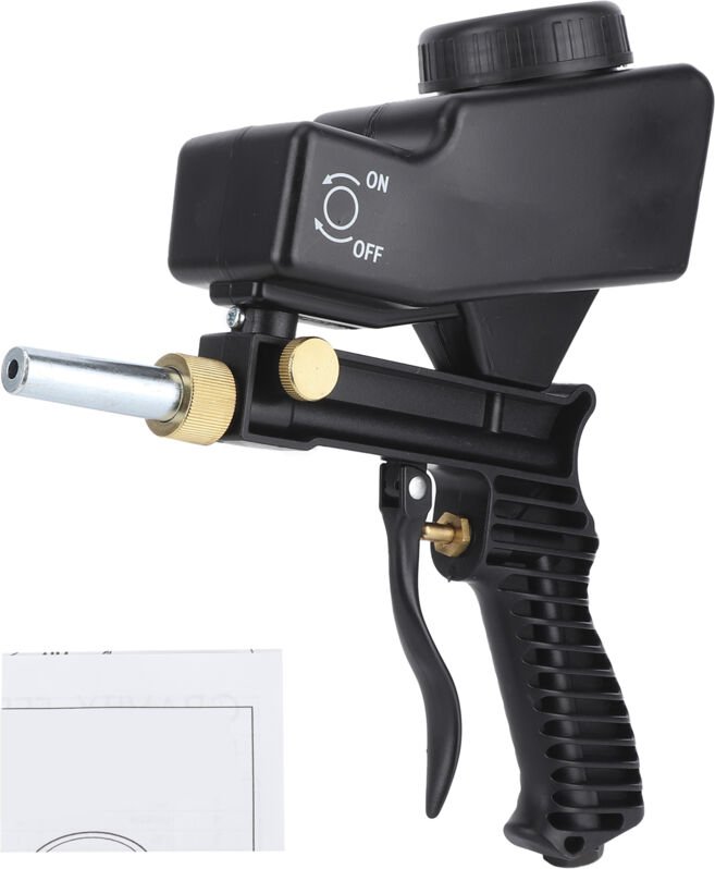 Zoternen - Kleine Art Tragbare Schwerkraft Sandstrahlpistole Auto Auto Zubehör Schwarz