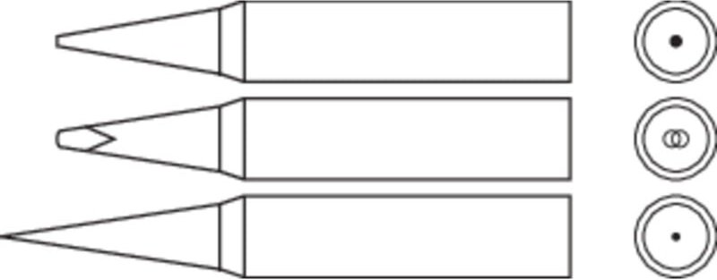 Star Tec - 80154 Lötspitze Bleistiftform Spitzen-Größe 1 mm Inhalt 1 St.
