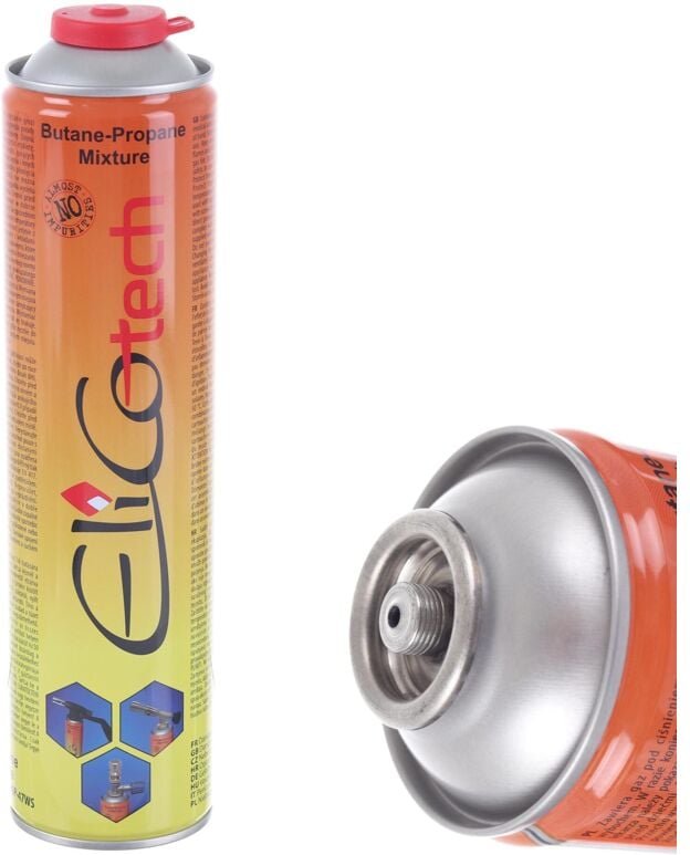 GTU02 Propangas 600ml 60600 ELICOTECH Gewinde 7/16"