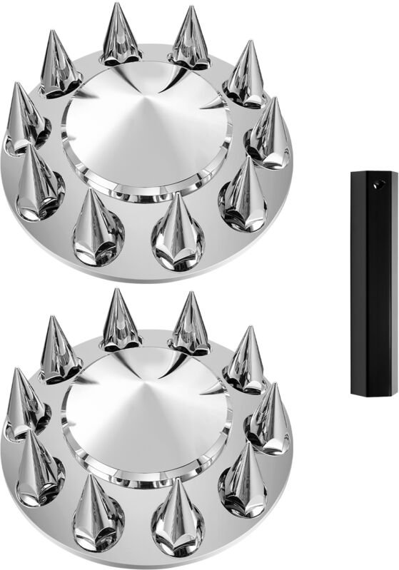 Komplett-Achsabdeckungs-Kombi-Kit für Sattelschlepper, Vorderachs-Radabdeckungen mit Spikes, ABS-galvanisierte, rostbest...